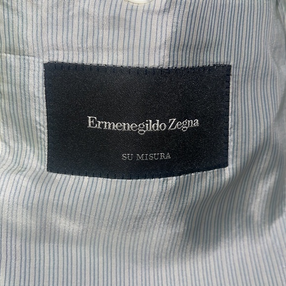 Ermenegildo Zegna Trofeo 600 40R 2 Button Microche & matching trousers *PREOWNED - Picture 6 of 9